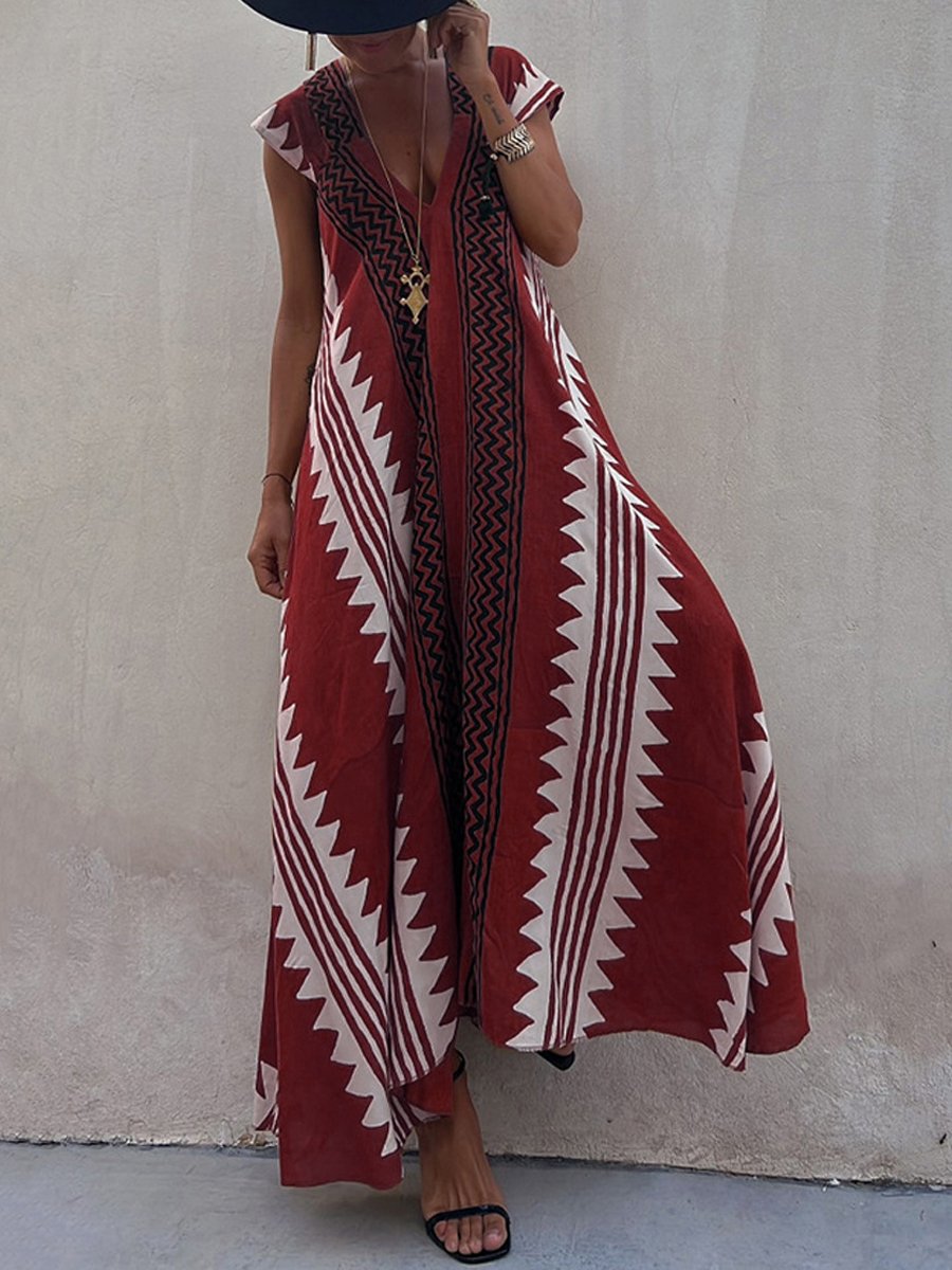 Eloise - V-Neck Sleeveless Dress