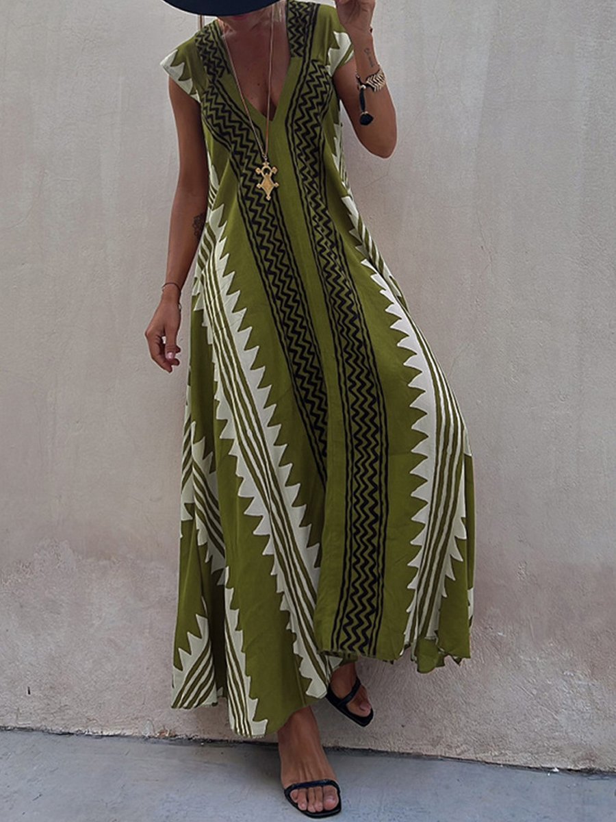 Eloise - V-Neck Sleeveless Dress