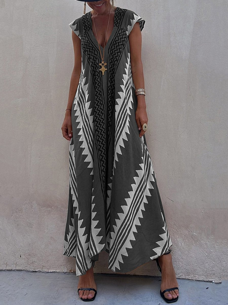 Eloise - V-Neck Sleeveless Dress