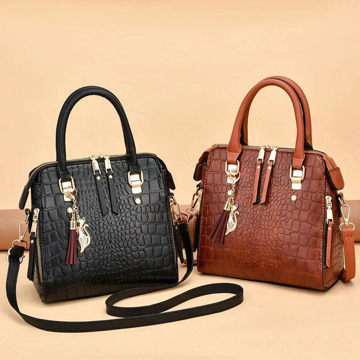 Isla - Luxury Crocodile-Embossed Bag