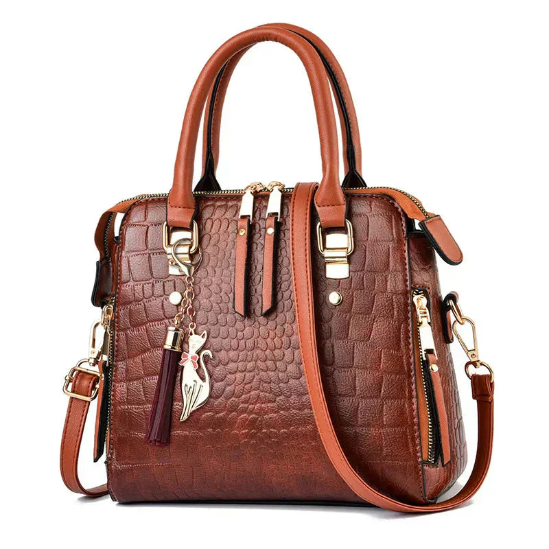 Isla - Luxury Crocodile-Embossed Bag