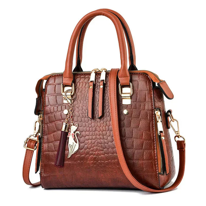 Isla - Luxury Crocodile-Embossed Bag