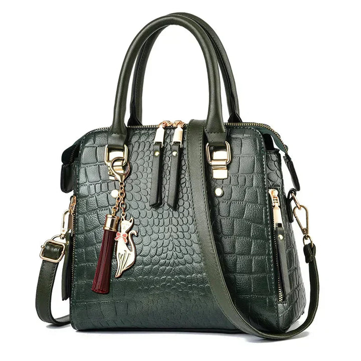 Isla - Luxury Crocodile-Embossed Bag