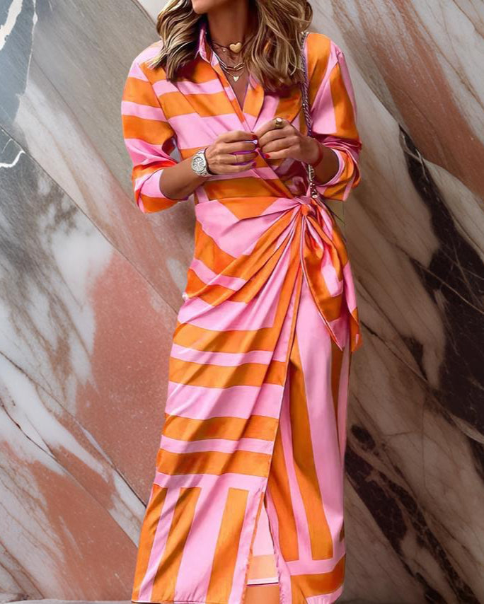 Chloe – Graceful Wrap Midi Dress