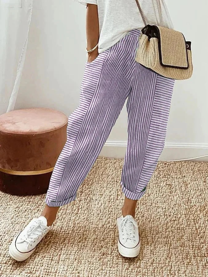 Clara - Striped trousers