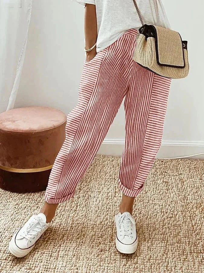 Clara - Striped trousers