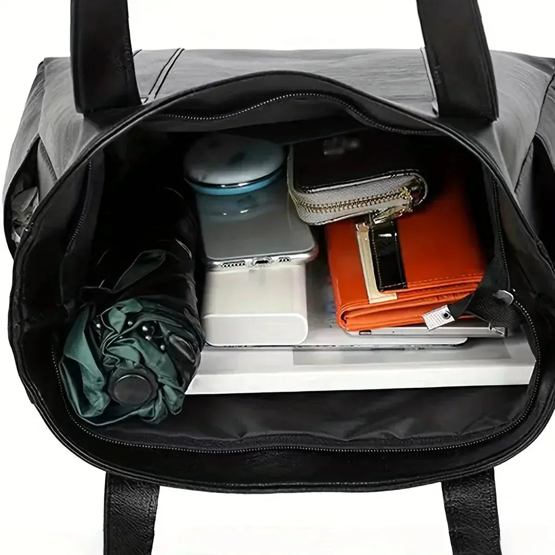 Annabelle - Classic Large Capacity Vegan Tote Bag