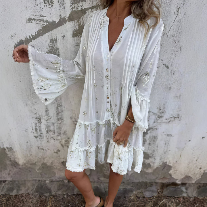 Adeline - Boho V-Neck Dress