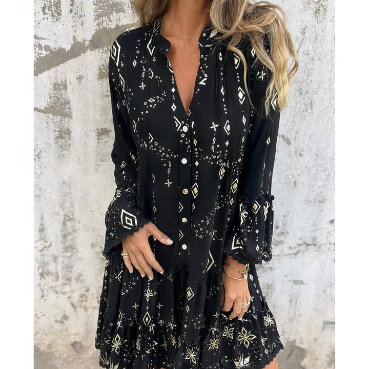 Adeline - Boho V-Neck Dress